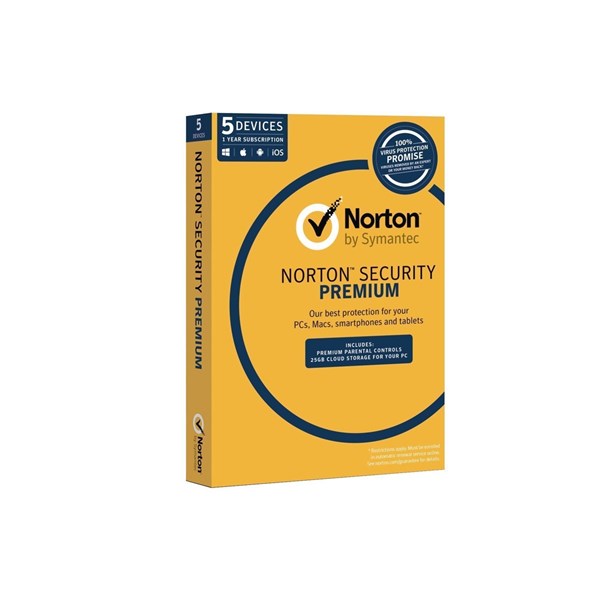Symantec Norton Security Premium 3.0 5 Device 1 User 1Yr Sub