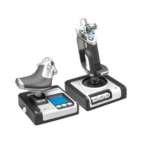Logitech X52 Flight and Space Simulator Throttle & Stick