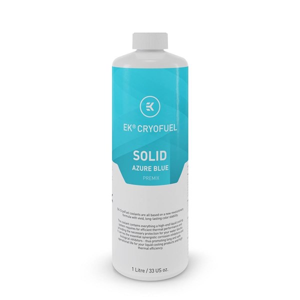 EKWB EK-CryoFuel Premix 1000mL - Solid Azure Blue