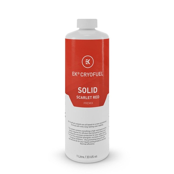 EKWB EK-CryoFuel Premix 1000mL - Solid Scarlet Red