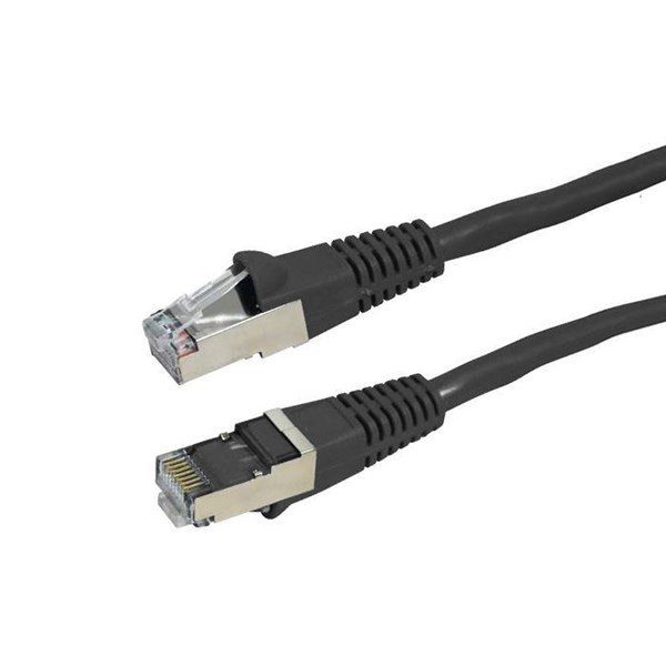 Dynamix Cat 6A Black SFTP 10G Network Patch Lead - 5m