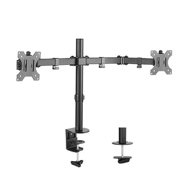 Brateck LDT12-C024N 13" - 32" Economy Dual Monitor Steel Monitor Desk Mount