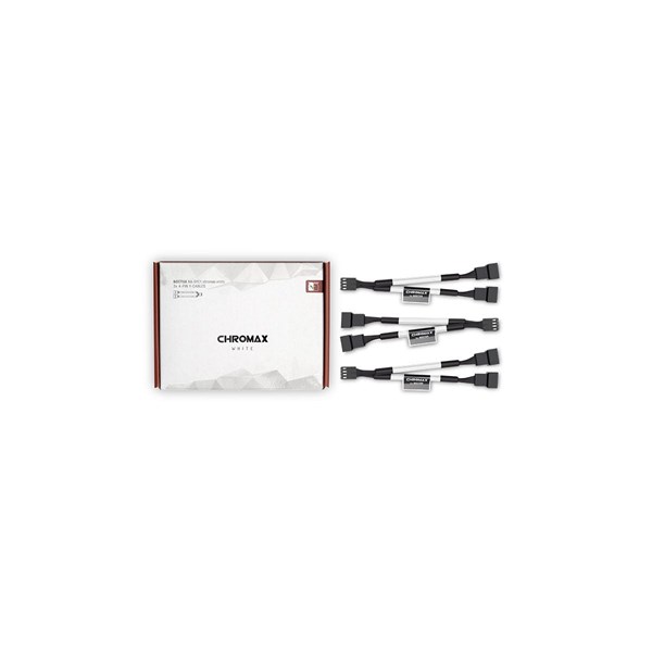 Noctua NA-SYC1 Chromax White Sleeved Y Cable for 2x 4-Pin PWM Fans