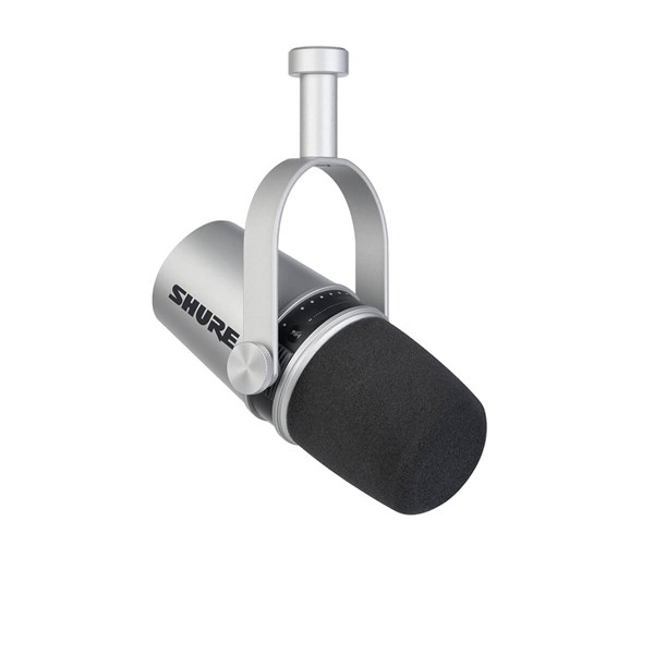 Shure MV7 Podcast Gaming Microphone - Silver