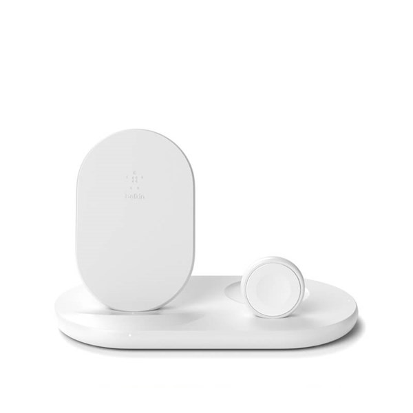 Belkin 3-in-1 Wireless Charger for Apple iPhone, Apple Watch and Airpods - White