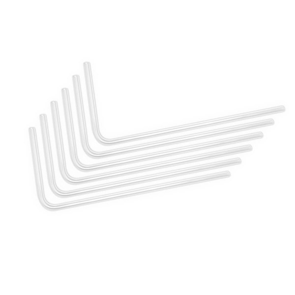 EKWB EK-Loop Hard Tube 12mm 0.8m Pre-Bent 90° - Acrylic (6pcs)