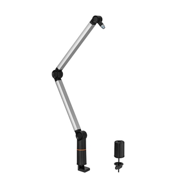 Lumi Desk Mounted Professional Microphone Boom Arm Stand Silver