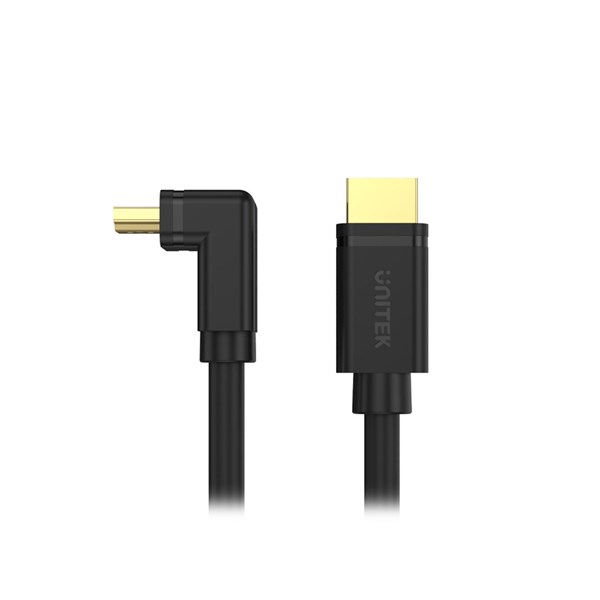 Unitek 2M 4K HDMI 2.0 Right Angle - Cable with 90 Degree Elbow