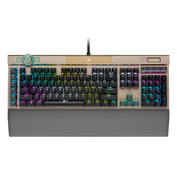 Corsair K100 Gaming Keyboard - Light Gold