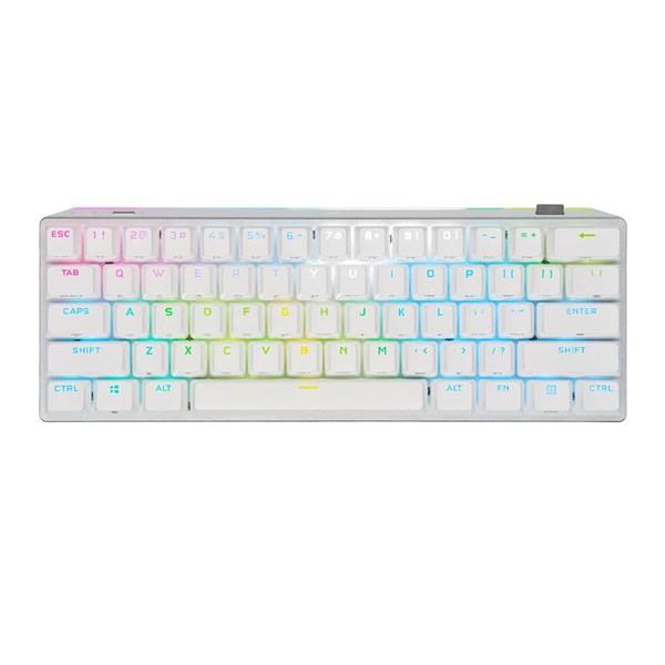 Corsair K70 Pro Mini Wireless RGB Hot-Swappable Mechanical Keyboard - White