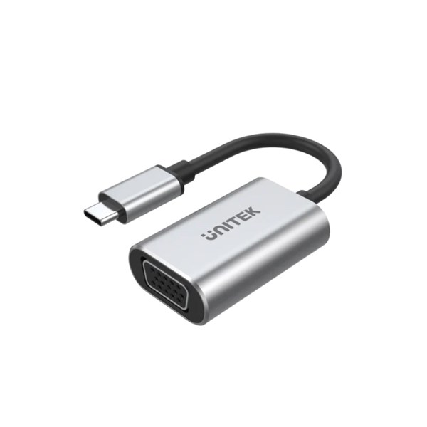 Unitek Y-6315 USB-C to VGA Converter - Convert USB Type-C to VGA - Aluminuim Style Housing - Supports up to 1080p60Hz