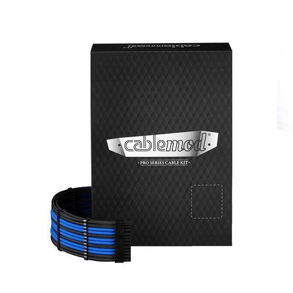 CableMod PRO ModMesh 12VHPWR C-Series RMi, RMx Sleeved Cable Kit - Black/Blue