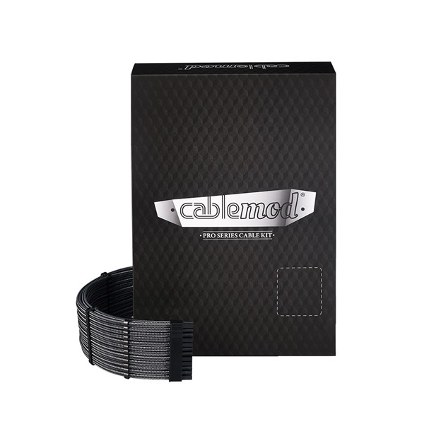 CableMod PRO ModMesh 12VHPWR C-Series RMi, RMx Sleeved Cable Kit - Carbon