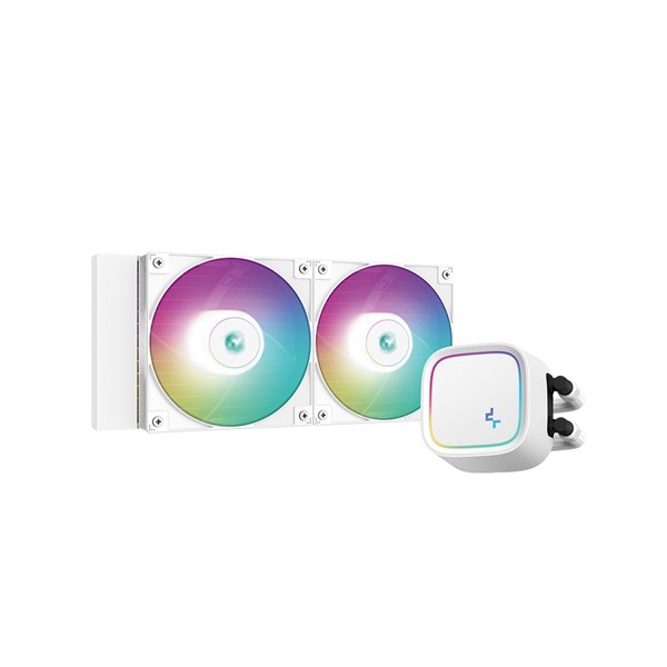 Deepcool LE520 240mm ARGB AIO Liquid CPU Cooler - White