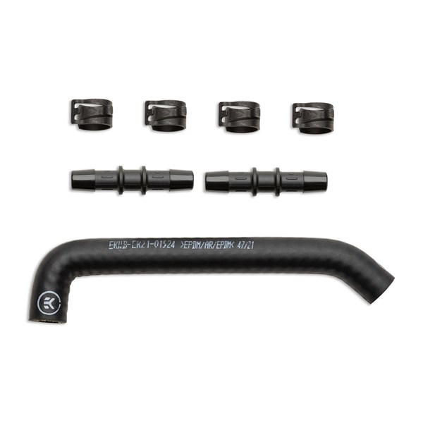 EKWB EK-Pro Tubing 10/17mm Reinforced EPDM Preformed 45°/90° - Black