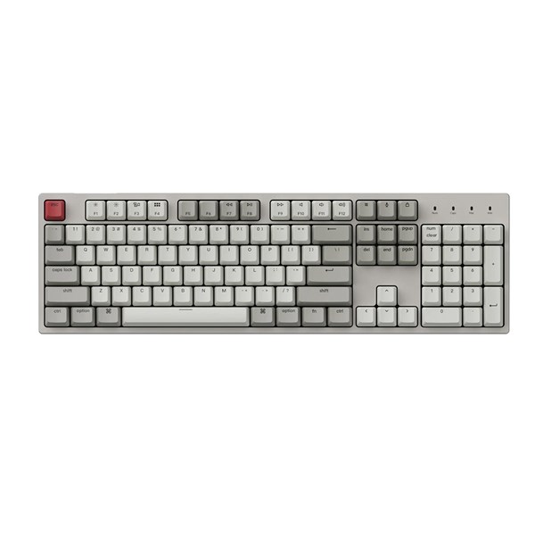 Keychron C2-K3Z Wired Mechanical Keyboard - Gateron Brown Switch Retro Colour