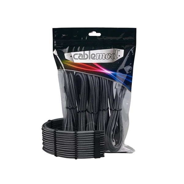 CableMod Pro ModMesh Sleeved 12VHPWR StealthSense Cable Extension Kit - Carbon