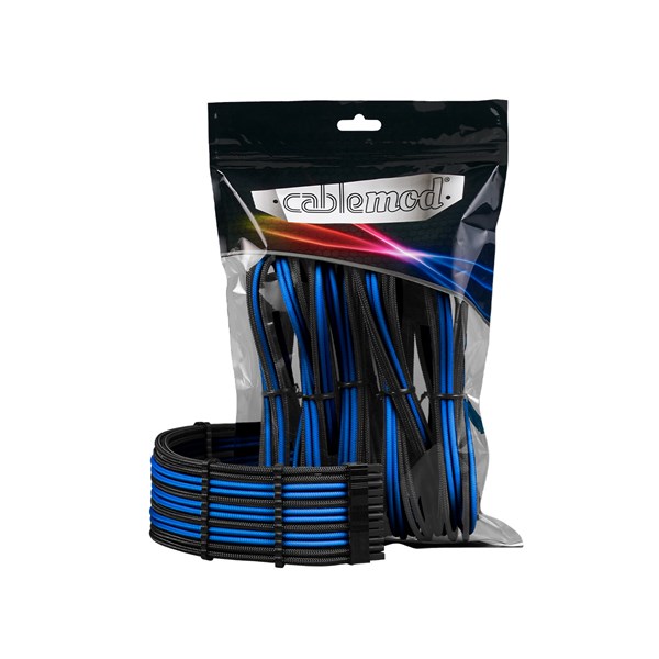 CableMod Pro ModMesh Sleeved 12VHPWR StealthSense Cable Extension Kit - Black + Blue