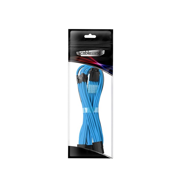 CableMod Pro ModMesh Sleeved 12VHPWR StealthSense PCI-e Extension - Light Blue