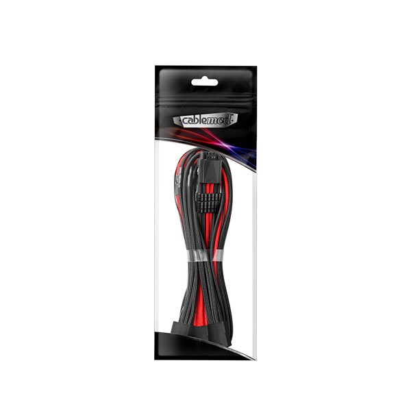 CableMod Pro ModMesh Sleeved 12VHPWR StealthSense PCI-e Extension - Black + Red