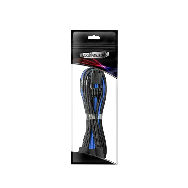 CableMod Pro ModMesh Sleeved 12VHPWR StealthSense PCI-e Extension - Black + Blue