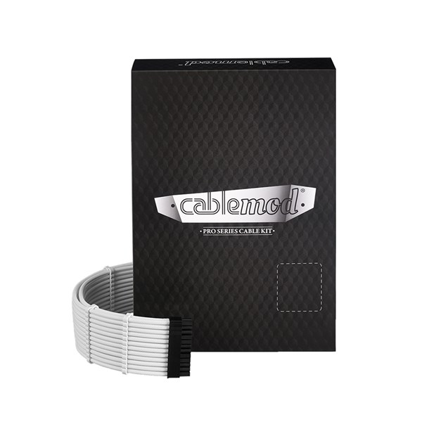 CableMod C-Series Pro ModMesh Sleeved 12VHPWR StealthSense Cable Kit for Corsair RM/RMi/RMx - White