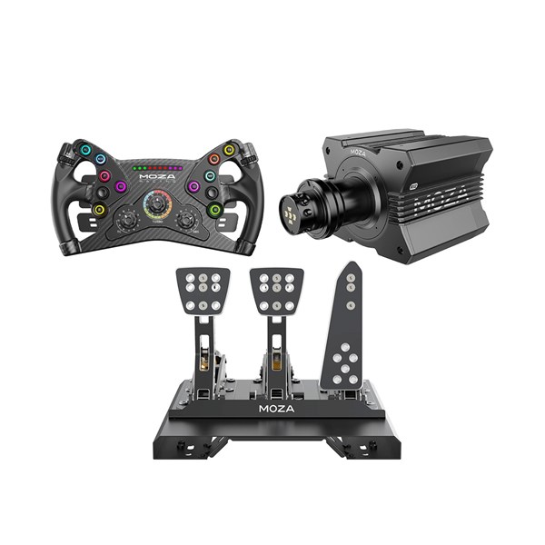 MOZA R12 + CRP Pedals + KS Wheel Bundle