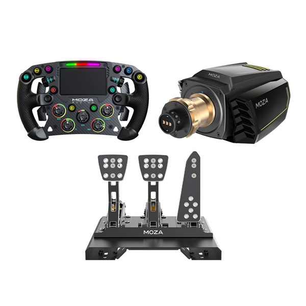 MOZA R16 + CRP Pedals + FSR Formula Wheel Bundle