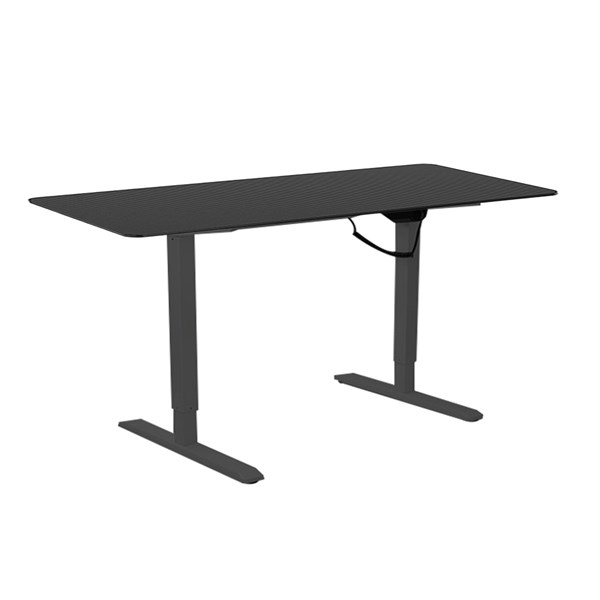 Lumi Electric Sit-Stand Desk + 1500X750mm Wood Table Top Carbon Fiber