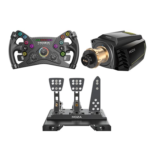 MOZA R16 + CRP Pedals + KS Wheel Bundle