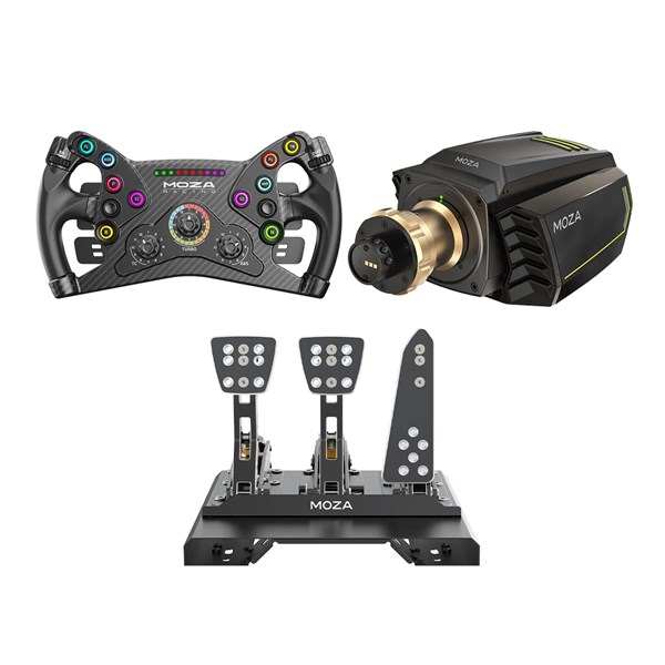 MOZA R21 V2 + CRP Pedals + KS Wheel Bundle
