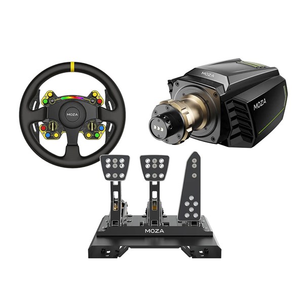 MOZA R21 V2 + CRP Pedals + RS V2 Wheel Bundle