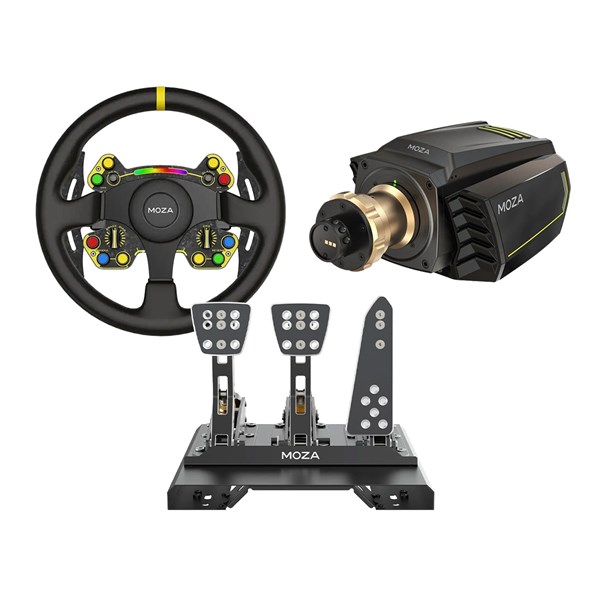 MOZA R16 + CRP Pedals + RS V2 Wheel Bundle