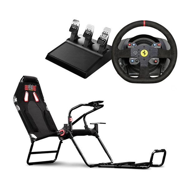 Next Level Racing GT LITE + Thrustmaster T300 Ferrari Racing Wheel Alcantara Bundle